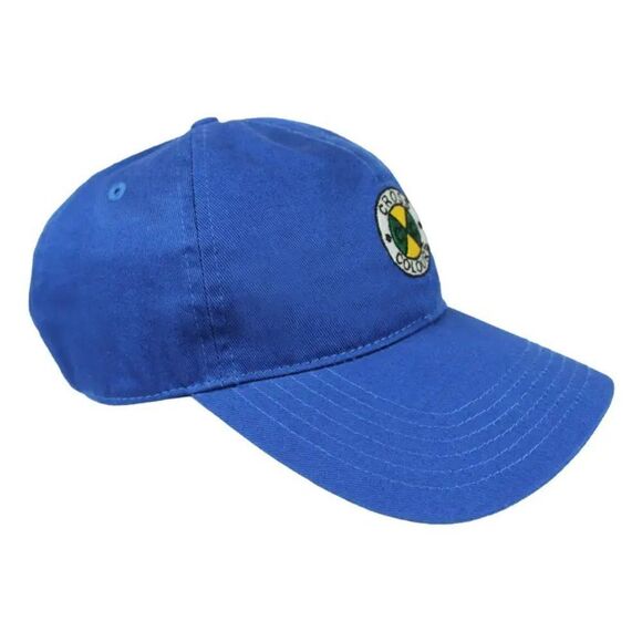Cross Colours Circle Logo Peace Sign Embroidered  Blue Dad Hat - Picture 3 of 6